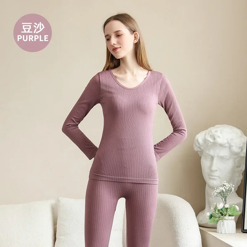 Sous-vêtements Thermiques pour Femmes - Ensemble 2 Pièces, Chaleur et Confort Inégalés