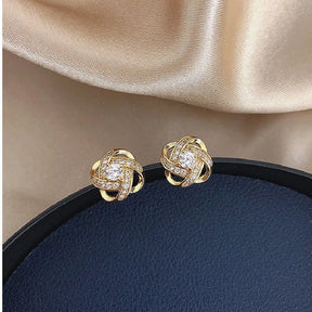 Boucles d'oreilles en zircon de luxe léger