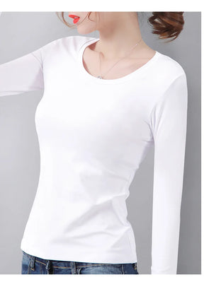 T-shirt Basique Thermique pour Femme - Confort et Chaleur pour l’Hiver !